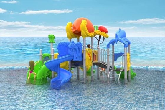 A água brinca o teatro da água da piscina do equipamento do parque da atração das crianças dos adultos