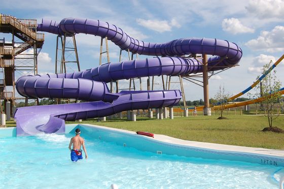Parque de diversões personalizado Passeios de fibra de vidro para diversão Slide de tubo Aqua Play Above Ground Water Park
