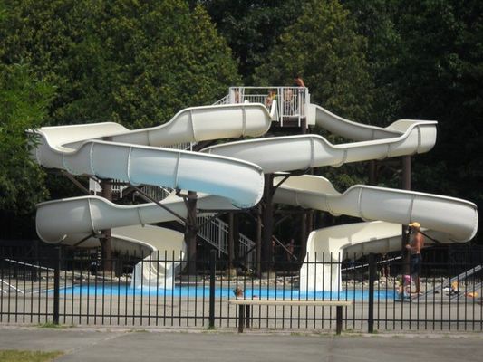 Entretenimento Criança Equipamento de Parque Aquático Crianças Jogando Slides Set