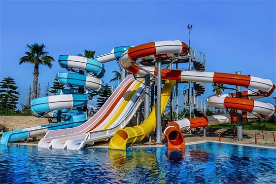 OEM Equipamento de parque aquático de diversões para crianças Tubos de fibra de vidro para venda