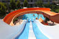 O arco-íris que compete o CE combinado curvado RoHS da corrediça de água da piscina aprovou