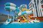 Crianças Parque aquático ao ar livre Slide Parque de jogos Área de jogos Acessórios Slide de natação 8m largura