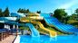 ODM parque temático aquático parque de diversões design piscina pequena jogos de fibra de vidro escorrega para venda