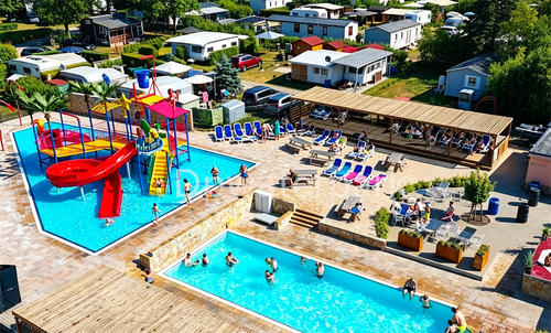 Projeto de escorrega infantil no Eurocamp-Spreewaldtor na Alemanha