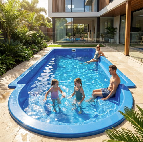 Últimas notícias da empresa sobre Fiberglass Pool Shell Thickness Explained Why 10-12mm Matters