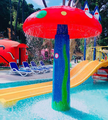 A fonte do cogumelo da água da fibra de vidro personalizada para crianças pulveriza o parque