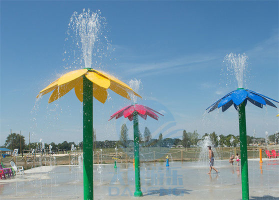 Altura colorida da fonte 3.0m do parque da água do estilo da flor de Aqua Park Water Splash Pad