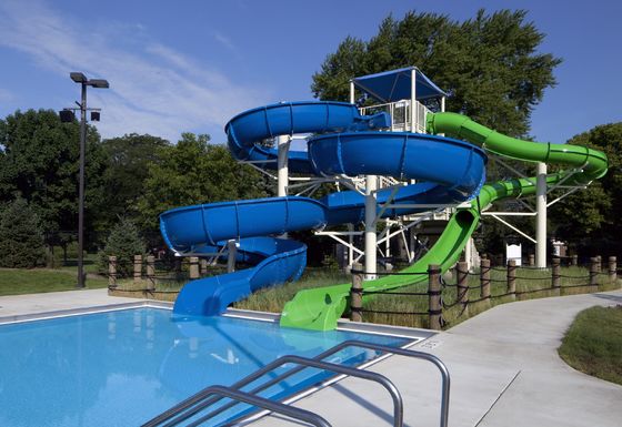 Parque temático Passeios Jogos aquáticos Jogos ao ar livre Fibra de vidro Piscina Slides Set para crianças