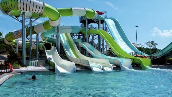 OEM Piscina de fibra de vidro Slide de água exterior Parques de diversões Jogos de jogos Ride