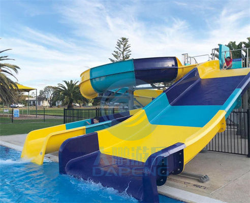 Bom preço. A água da piscina da fibra de vidro desliza os parques ocidentais da praia recorre Aqua Slide Sets on-line