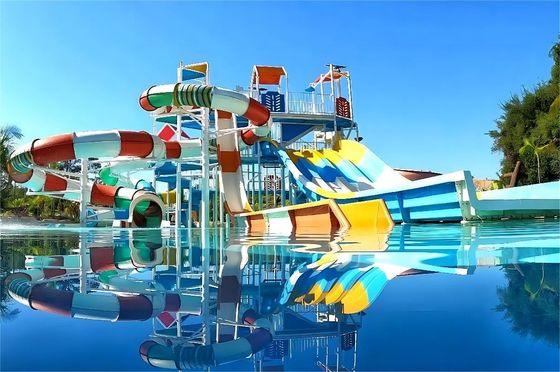 Bom preço. Slide de parque aquático de aço galvanizado anti-ferrugem para crianças on-line