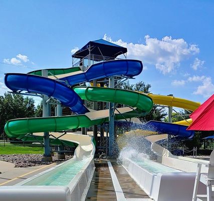 Bom preço. ODM Piscina Água Parque de Jogos Verão Crianças Set de Jogos Equipamento de brinquedos Fibra de vidro Slide on-line