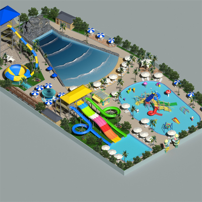 Bom preço. Fábrica de equipamentos para parques aquáticos de Dapeng fornece 4000 m2 de tamanho médio Design de parque aquático orientação de instalação no local on-line