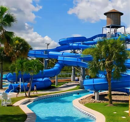 Bom preço. Commercial Fiberglass Water Park Slide with 6-8mm Thickness and Over 10 Years Service Life Ending with Pool on-line