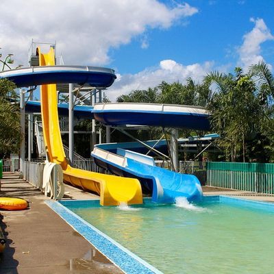Bom preço. High Speed Racing Fiberglass Water Park Slide with 6-8mm Thickness and Over 10 Years Service Life on-line