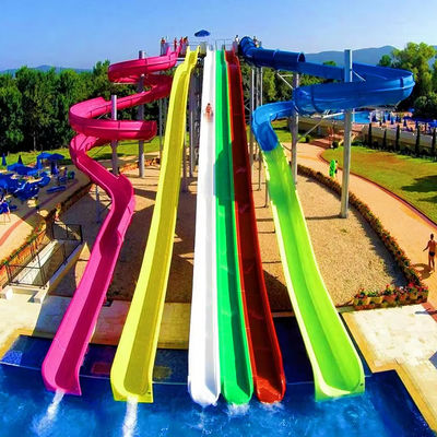 Bom preço. Durable 6-8mm Thickness Fiberglass Water Park Slide with Over 10 Years Service Life and Customized Size on-line