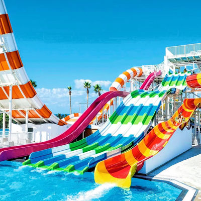 Bom preço. Non-Inflatable Fiberglass Water Slide with 10 Years Service Life Ending with Pool for Kids and Adults on-line