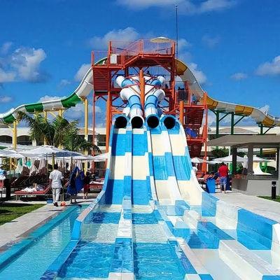 Bom preço. Outdoor Fiberglass Water Park Slide with 6-8mm Thickness Customized Size and Over 10 Years Service Life on-line