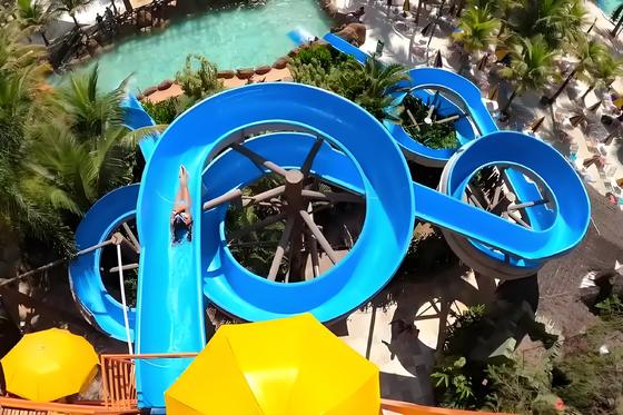 Bom preço. Summer Hot Selling Large-Scale Water Park Slide Fiberglass Spiral with Design Service Water Play Equlpment One-year Warranty on-line