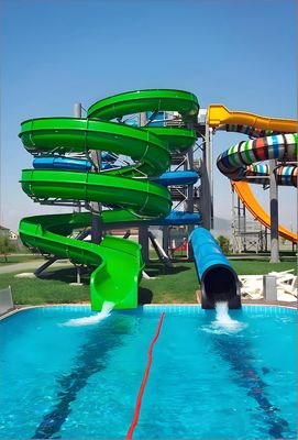 Bom preço. Adult Spiral Combination Water Slide With Perfectly Designed Slide Color Customizable Suitable For Home Outdoor on-line