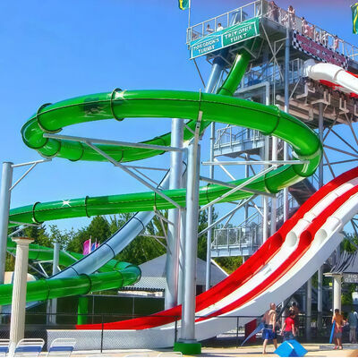 Bom preço. Cor da fibra de vidro da combinação 8-10mm da corrediça de água do divertimento customizável para parques aquáticos e piscinas vida útil mais de 10 anos de idade on-line