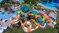 Parque temático de diversões Grandes equipamentos de jogo acima da piscina de solo Slide Kids
