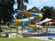 Parque aquático passeio grande jogo e escorregas tubo de fibra de vidro piscina acessórios para crianças