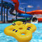 Anel de piscina inflável Flutuante Kayak Parque aquático temático Big Horn Equipamento de escorrega