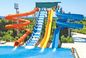 Deslizamento de Parque Aquático de Fibra de Vidro de Cor Personalizado Jogos Aquáticos ao Ar Livre Equipamento de Piscina de Parque Para Crianças