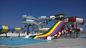 Deslizamento aquático de fibra de vidro de 12 mm para crianças Parque aquático comercial ao ar livre Piscina