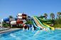 Slide de parque aquático de aço galvanizado anti-ferrugem para crianças