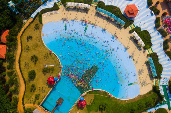 OEM Parque Aquático Grande Azul piscina de ondas de tsunami máquina de surf artificial de aço anti-UV para venda