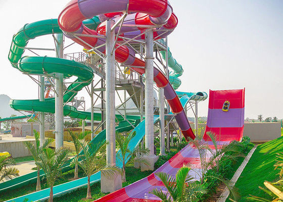 Bom preço. Waterslide adulto do Bumerangue da fibra de vidro da corrediça de Aqua Park Huge Outdoor Water on-line