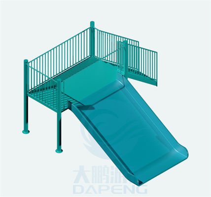 oxidação alta da corrediça de água azul da família da corrediça de água da piscina de 1.5m FRP anti