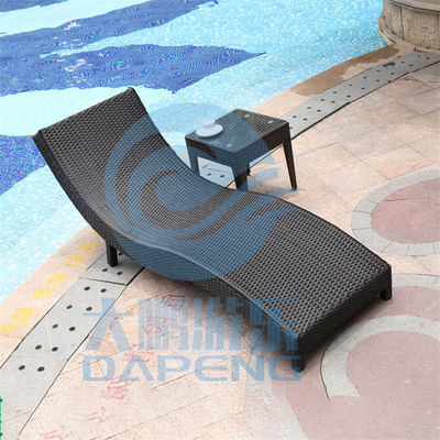 Bom preço. Comprimento de alumínio da cadeira de sala de estar 190cm do Rattan do PE dos acessórios da piscina do quadro on-line