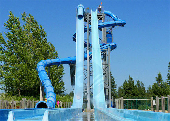 Corrediça de água livre da queda da alta velocidade da fibra de vidro de Aqua Park Kamikaze Water Slide