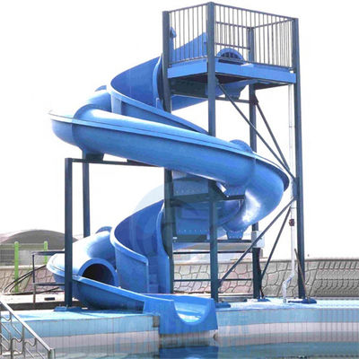 A água da piscina do ciclone desliza uma cor azul da fibra de vidro da parte para Aqua Park