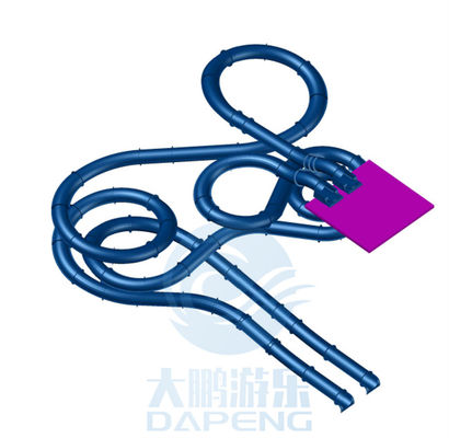 estática UV da fibra de vidro incluida dobro da corrediça dos 10M Swimming Pool Water anti