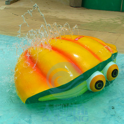 A terra da fibra de vidro dos elementos de Aqua Park Kids Splash Zone pulveriza Shell - amarelo