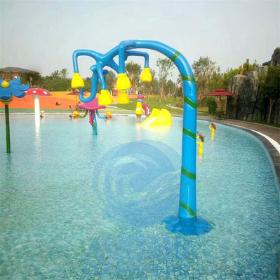 As crianças espirram o jato de água do chuveiro do vinho da fibra de vidro da zona, Aqua Spray Park Elements
