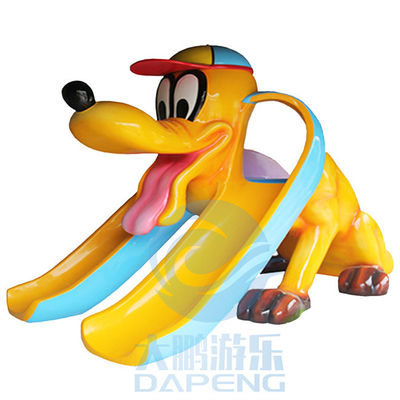 Anti UV da corrediça dobro do cão da piscina de Mini Pool Slide Fiberglass Children do canal