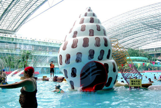 Prova pequena da oxidação da almofada do respingo da piscina da fibra de vidro da corrediça do jogo da água do búzio
