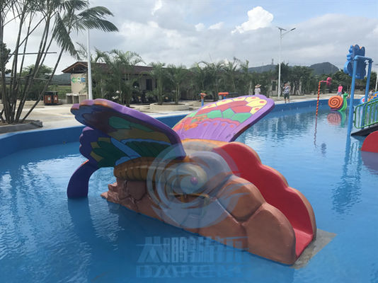 UV bonito de Cat Duck Rabbit Mini Water Slide da corrediça de água das crianças da fibra de vidro anti