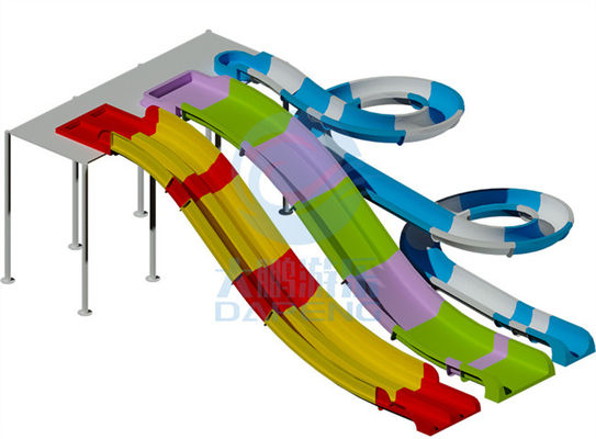 Erosão da oxidação da fibra de vidro da corrediça de água da piscina da estância anti