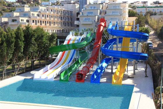 Altura residencial do equipamento 4.0m do parque da água da fibra de vidro da corrediça de água da piscina