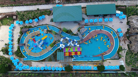 Bom preço. Parque preguiçoso da água do rio do OEM 4000 Sqm personalizado com corrediças da piscina on-line