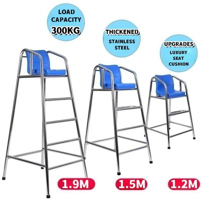 Salva-vidas de aço inoxidável Chair Sliver +Blue do parque 304 da água de Rts o outro equipamento do jogo da água
