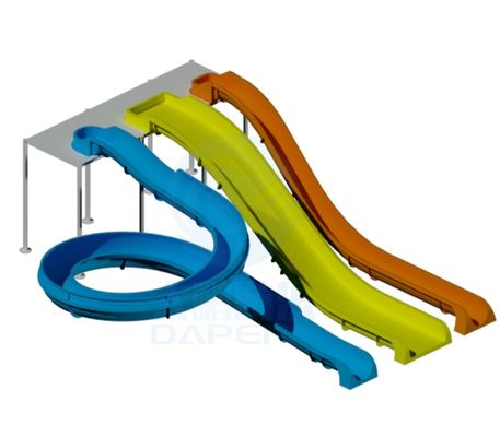 Parque aquático ao ar livre Animação Jogos infantis em piscinas de água