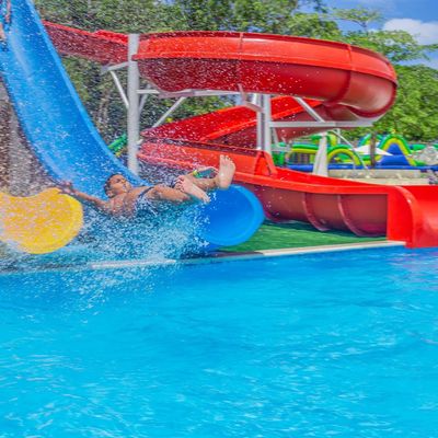 Casa de banho comercial 1 Casa privada em forma de piscina interna Slide de fibra de vidro