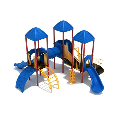 ODM LLEPE Playground Outdoor Playhouse com Slides de Plástico de Tubos